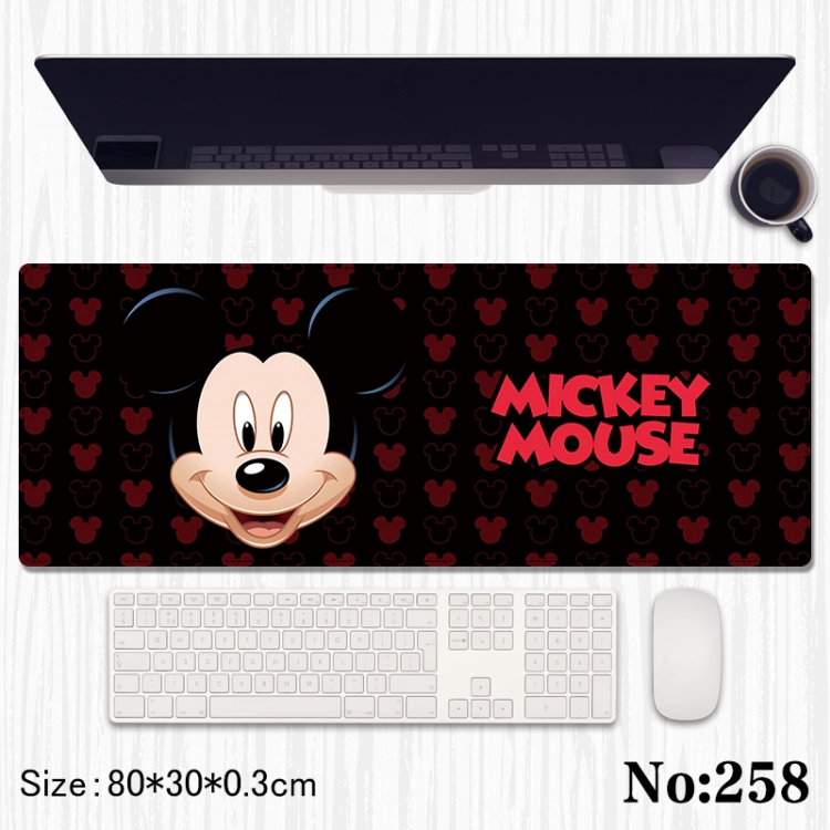 Mickey Anime peripheral computer mouse pad office desk pad multifunctional pad 80X30X0.3cm
