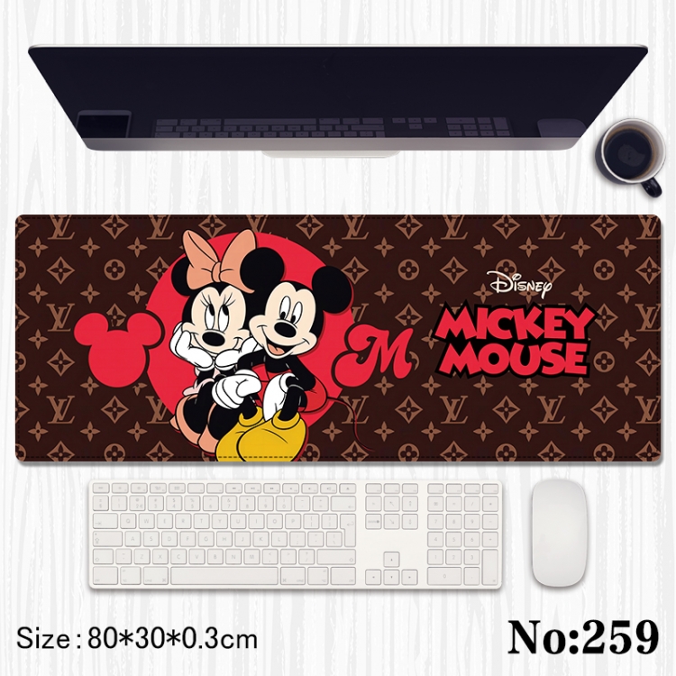 Mickey Anime peripheral computer mouse pad office desk pad multifunctional pad 80X30X0.3cm