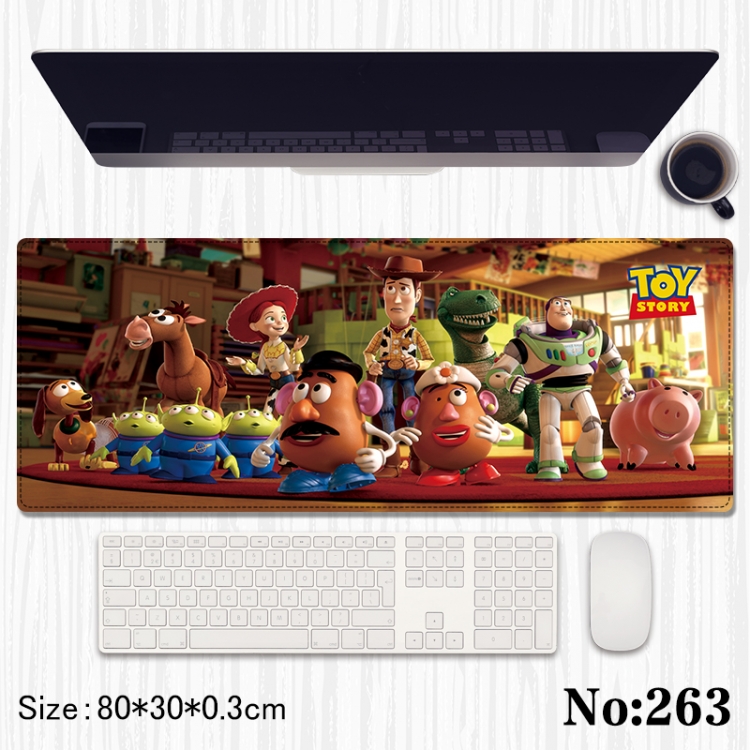 Toy Story Anime peripheral computer mouse pad office desk pad multifunctional pad 80X30X0.3cm