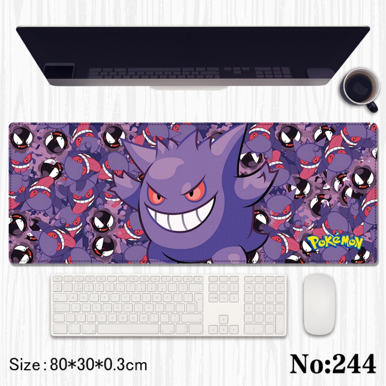 Pokemon Anime peripheral computer mouse pad office desk pad multifunctional pad 80X30X0.3cm