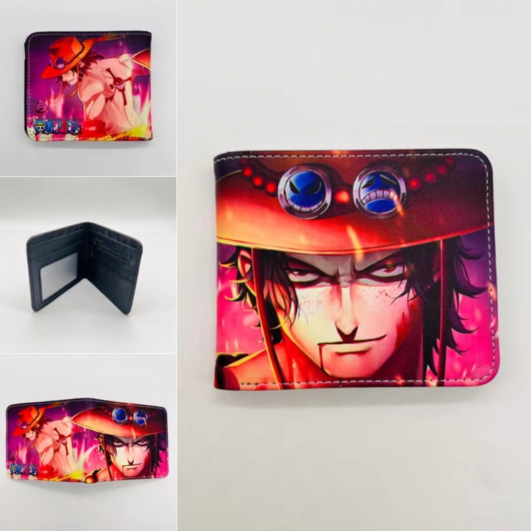 One Piece Full color Two fold short card case wallet 11X9.5CM