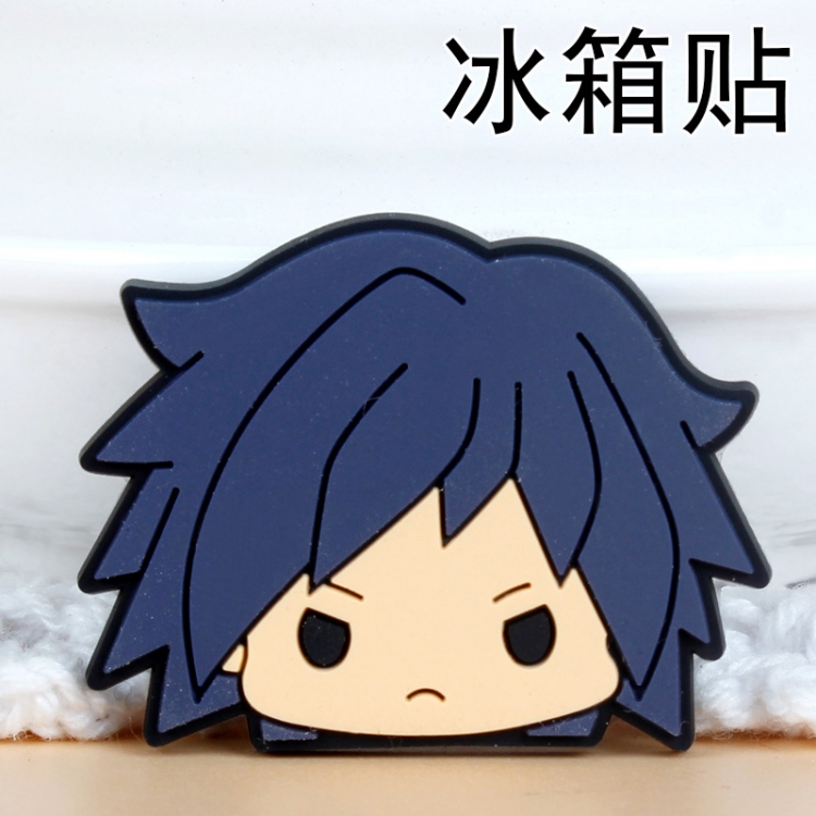 Demon Slayer Kimets Soft rubber material refrigerator decoration magnet magnetic sticker 3-5 cm  price for 10 pcs