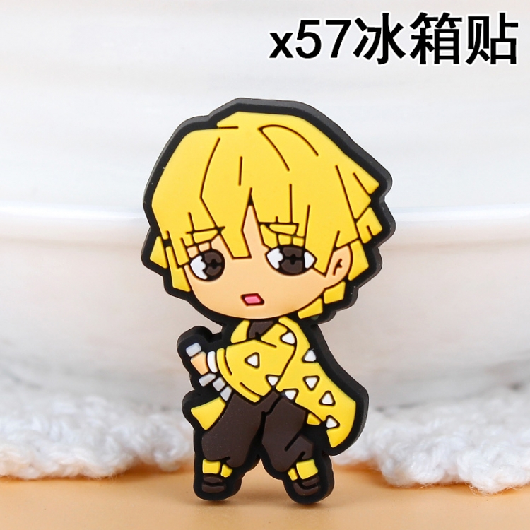 Demon Slayer Kimets Soft rubber material refrigerator decoration magnet magnetic sticker 3-5 cm  price for 10 pcs