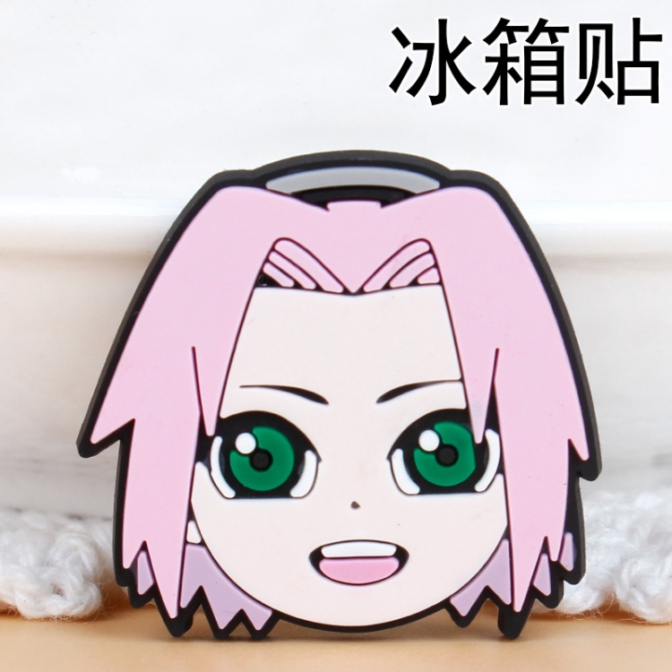 Naruto Soft rubber material refrigerator decoration magnet magnetic sticker 3-5 cm  price for 10 pcs