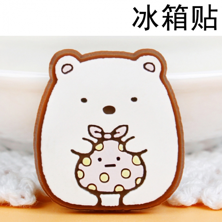 Corner creatures Soft rubber material refrigerator decoration magnet magnetic sticker 3-5 cm  price for 10 pcs