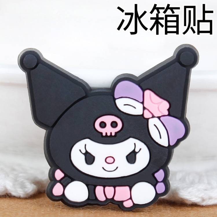 Kuromi Soft rubber material refrigerator decoration magnet magnetic sticker 3-5 cm  price for 10 pcs