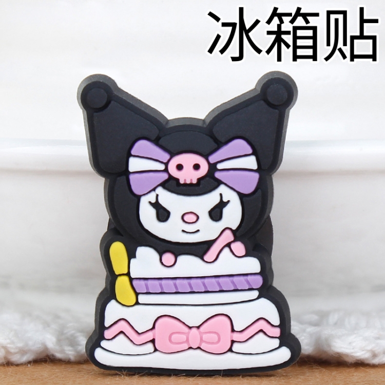 Kuromi Soft rubber material refrigerator decoration magnet magnetic sticker 3-5 cm  price for 10 pcs