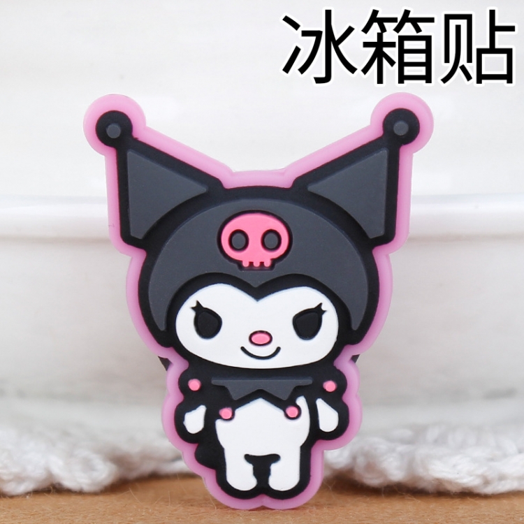 Kuromi Soft rubber material refrigerator decoration magnet magnetic sticker 3-5 cm  price for 10 pcs