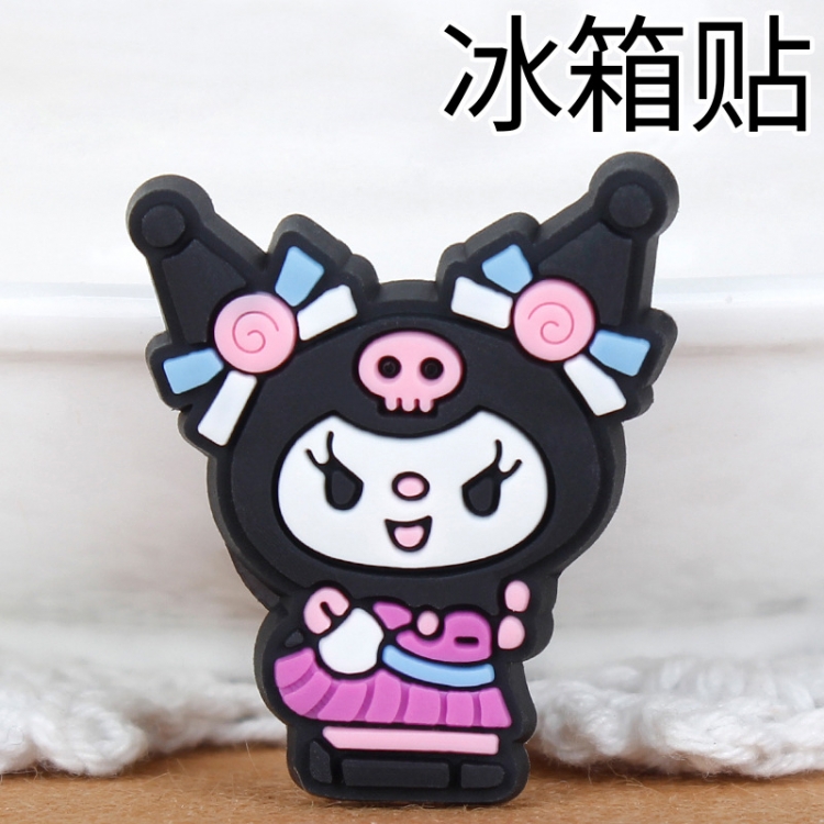 Kuromi Soft rubber material refrigerator decoration magnet magnetic sticker 3-5 cm  price for 10 pcs
