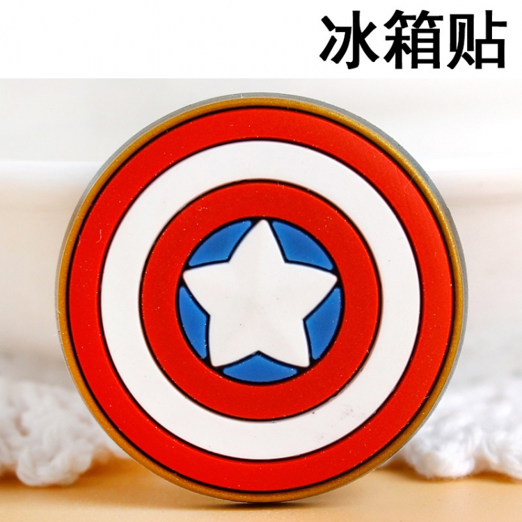 Captain America Soft rubber material refrigerator decoration magnet magnetic sticker 3-5 cm  price for 10 pcs