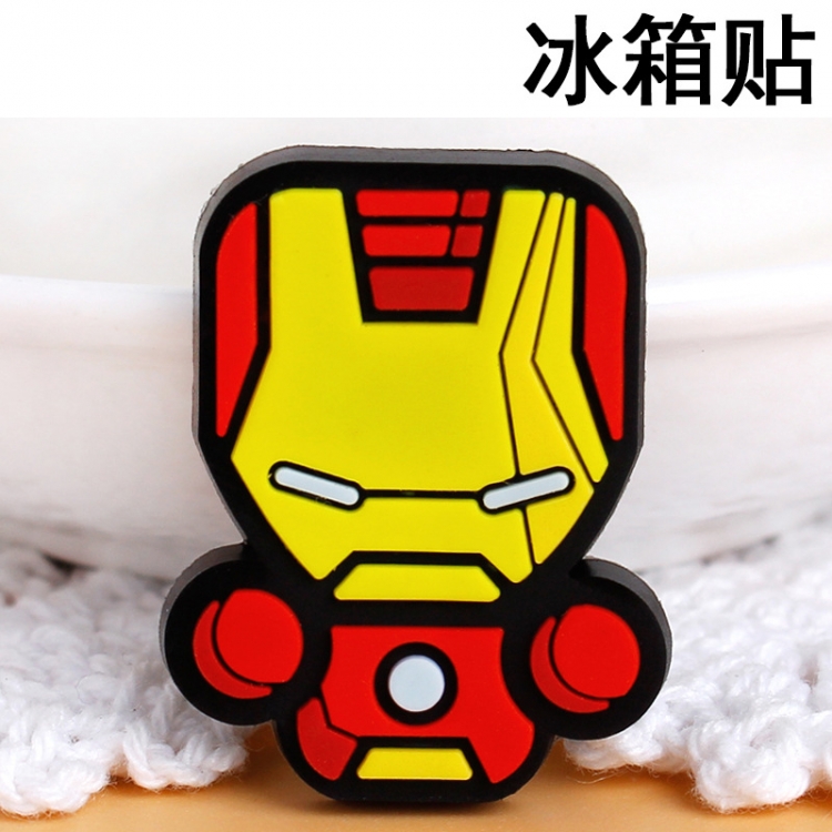 Iron Man Soft rubber material refrigerator decoration magnet magnetic sticker 3-5 cm  price for 10 pcs
