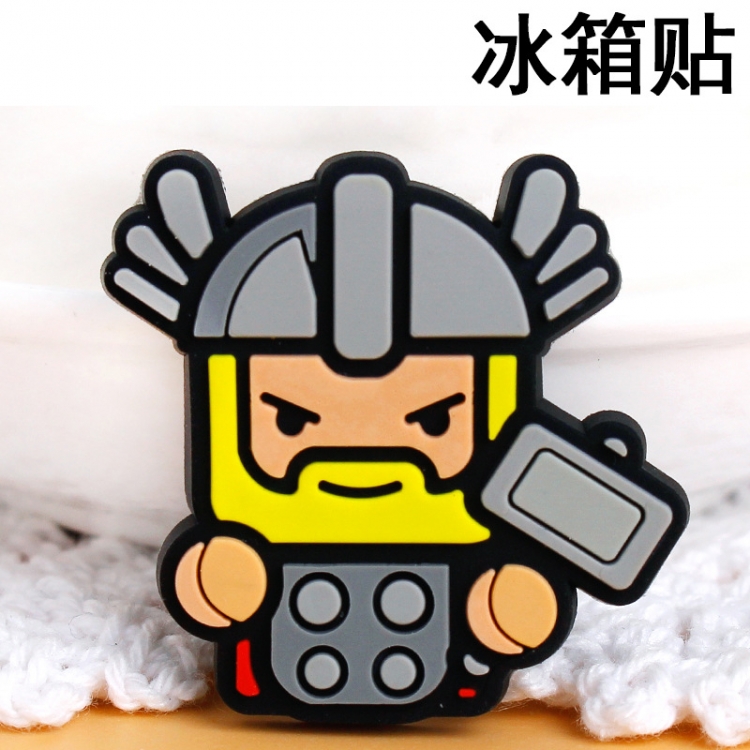 Thor God Soft rubber material refrigerator decoration magnet magnetic sticker 3-5 cm  price for 10 pcs