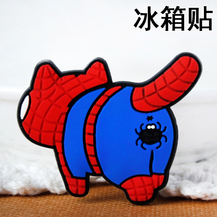 SpidermanSoft rubber material refrigerator decoration magnet magnetic sticker 3-5 cm  price for 10 pcs