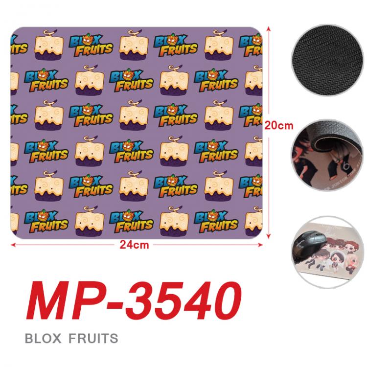 Blox Fruits Anime Full Color Printing Mouse Pad Unlocked 20X24cm price for 5 pcs MP-3540