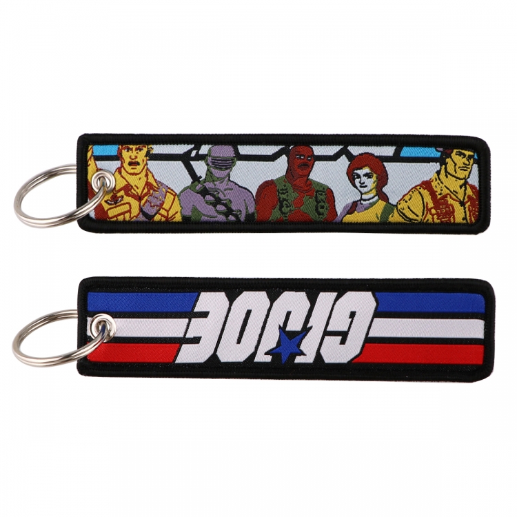 Marvel Heroes Double sided color woven label keychain with thickened hanging rope 13x3cm 10G price for 5 pcs