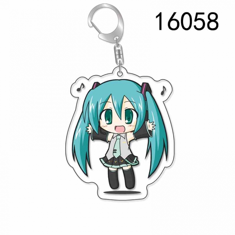 Hatsune Miku Anime Acrylic Keychain Charm price for 5 pcs 16058