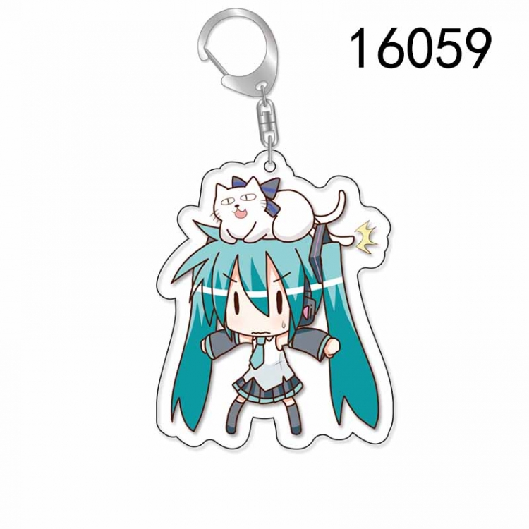 Hatsune Miku Anime Acrylic Keychain Charm price for 5 pcs 16059