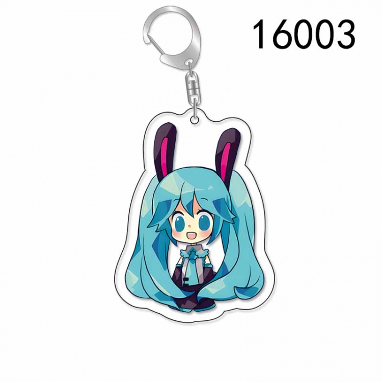 Hatsune Miku Anime Acrylic Keychain Charm price for 5 pcs 16003