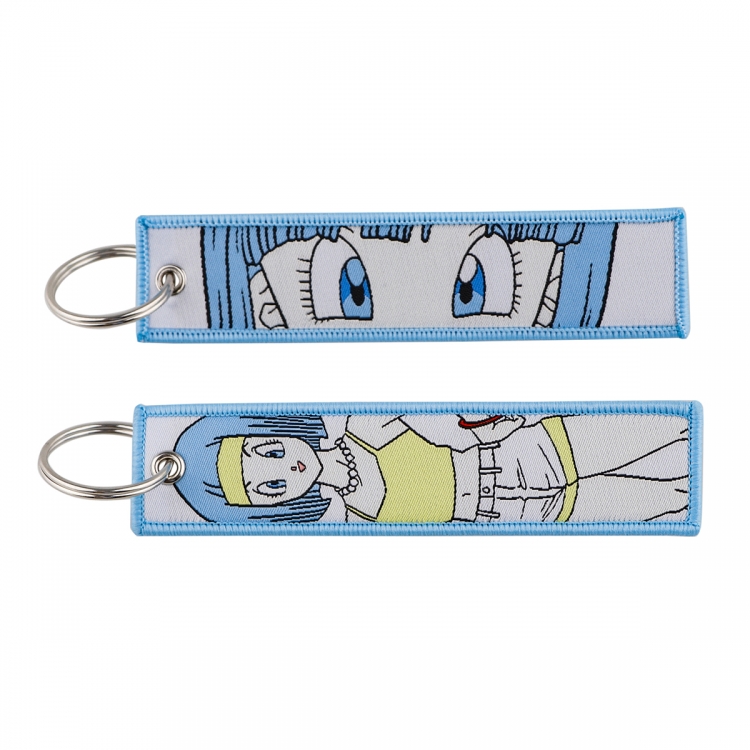 DRAGON BALL Double sided color woven label keychain with thickened hanging rope 13x3cm 10G price for 5 pcs