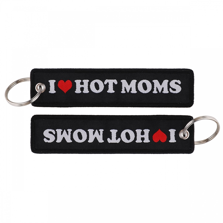 letter Double sided color woven label keychain with thickened hanging rope 13x3cm 10G price for 5 pcs