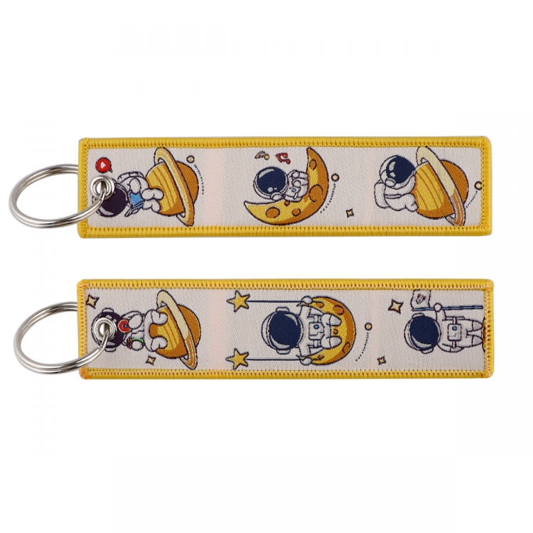 Doctor's Pills Double sided color woven label keychain with thickened hanging rope 13x3cm 10G price for 5 pcs