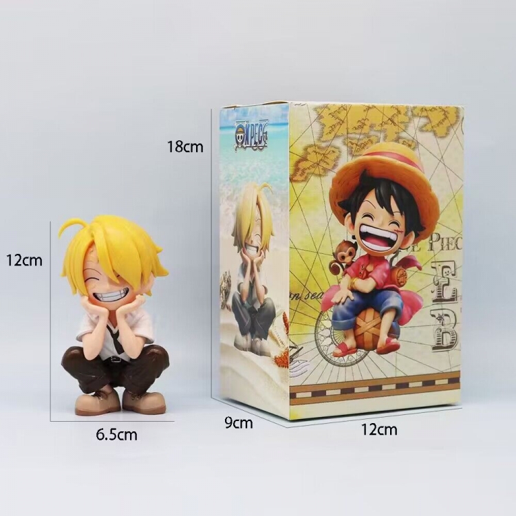 One Piece Boxed Figure Decoration Model 12-13CM