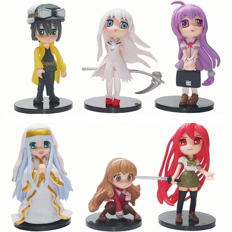 Female lead of Electric Shock Library Bagged Figure Decoration Model 10cm a set of 6