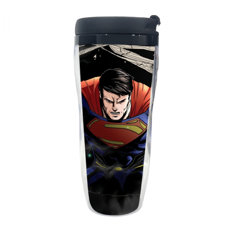 Superman Anime double-layer insulated water bottle and cup 350ML