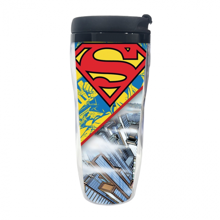 Superman Anime double-layer insulated water bottle and cup 350ML