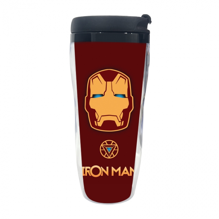  Iron Man Anime double-layer insulated water bottle and cup 350ML