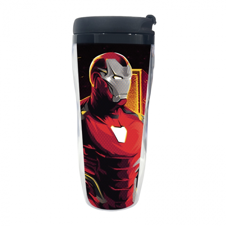  Iron Man Anime double-layer insulated water bottle and cup 350ML