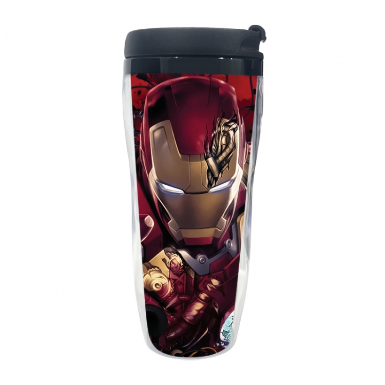 Iron Man Anime double-layer insulated water bottle and cup 350ML