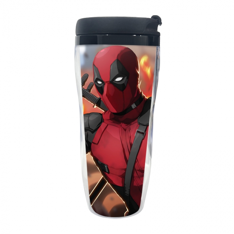 Deadpool Anime double-layer insulated water bottle and cup 350ML