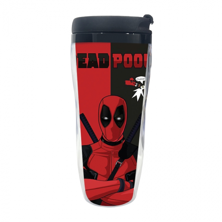 Deadpool Anime double-layer insulated water bottle and cup 350ML