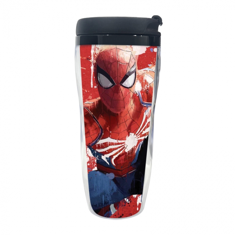 Spiderman Anime double-layer insulated water bottle and cup 350ML