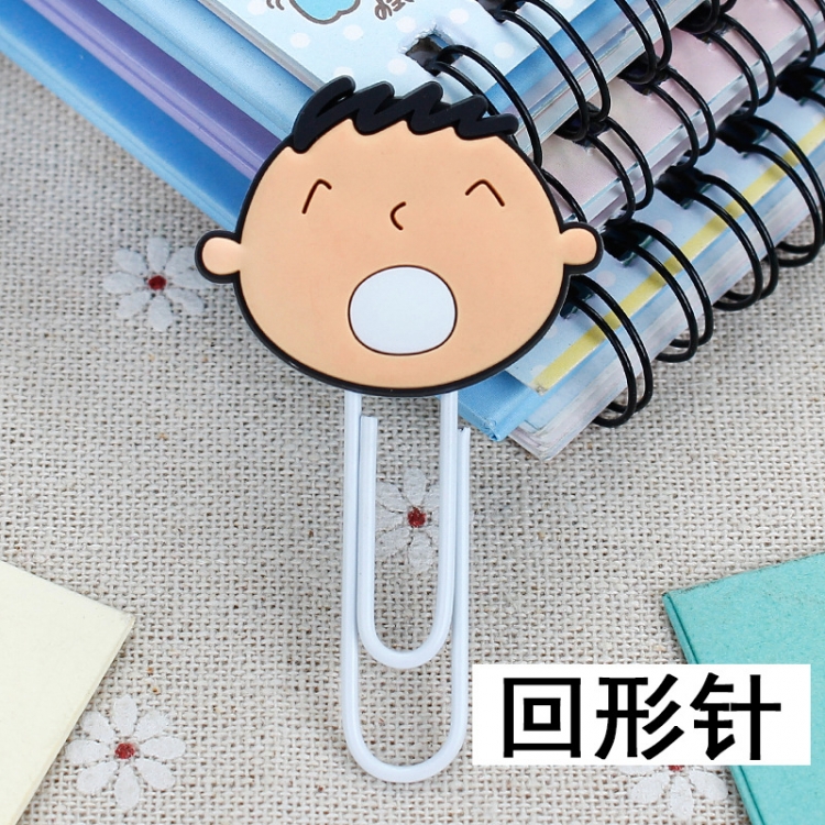 TABO U-shaped PVC soft rubber bookmark metal clip stationery colored paper clip price for 20 pcs
