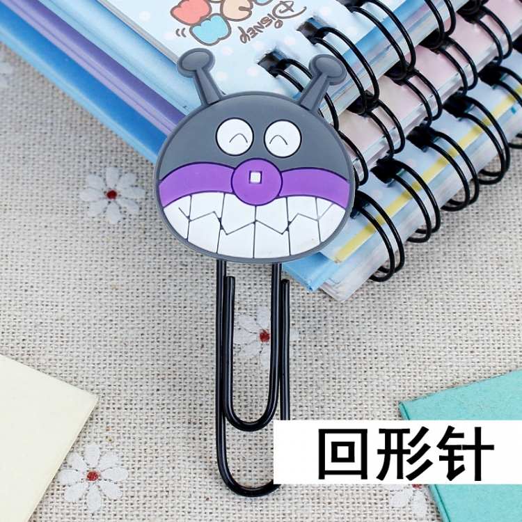 Bacterial microbiota U-shaped PVC soft rubber bookmark metal clip stationery colored paper clip price for 20 pcs