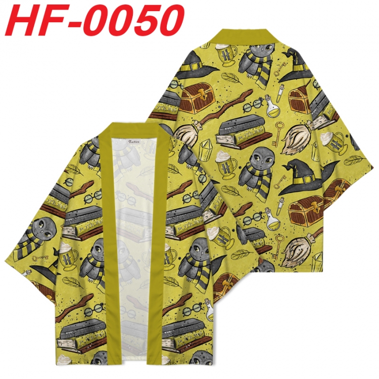 Harry Potter Anime digital printed French velvet kimono top from S to 4XL  HF-0050