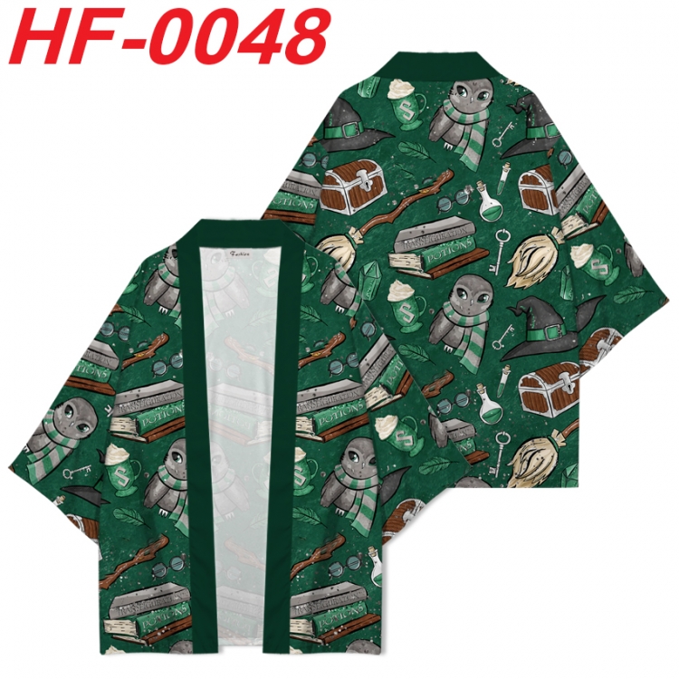 Harry Potter Anime digital printed French velvet kimono top from S to 4XL HF-0048