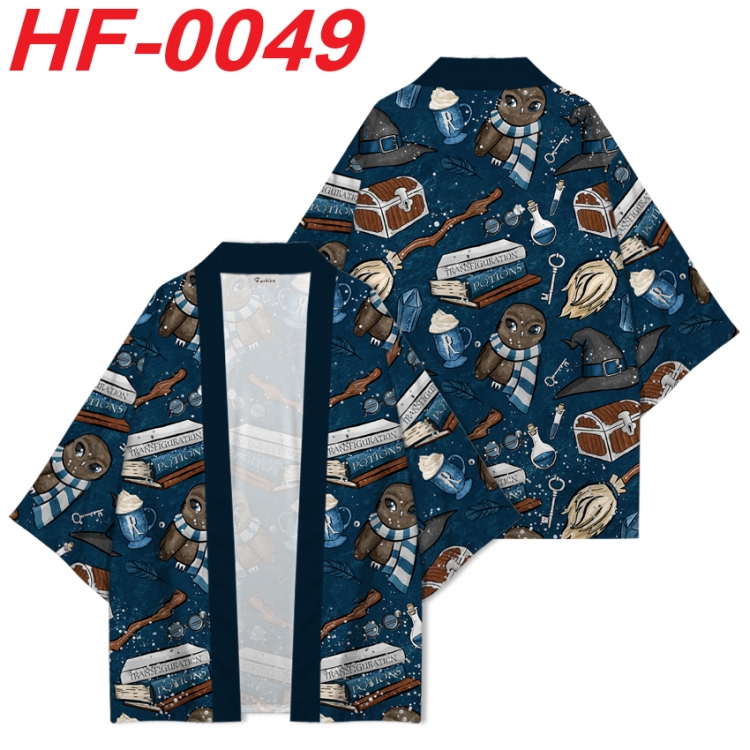 Harry Potter Anime digital printed French velvet kimono top from S to 4XL HF-0049