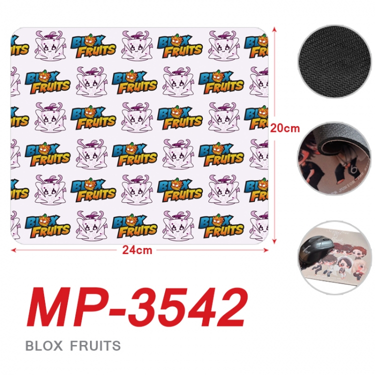 Blox Fruits Anime Full Color Printing Mouse Pad Unlocked 20X24cm price for 5 pcs MP-3542