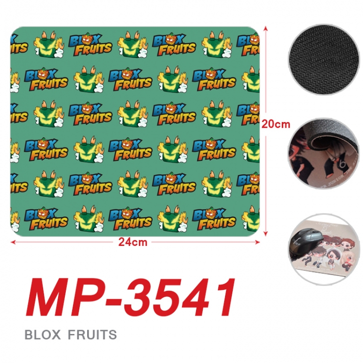 Blox Fruits Anime Full Color Printing Mouse Pad Unlocked 20X24cm price for 5 pcs MP-3541