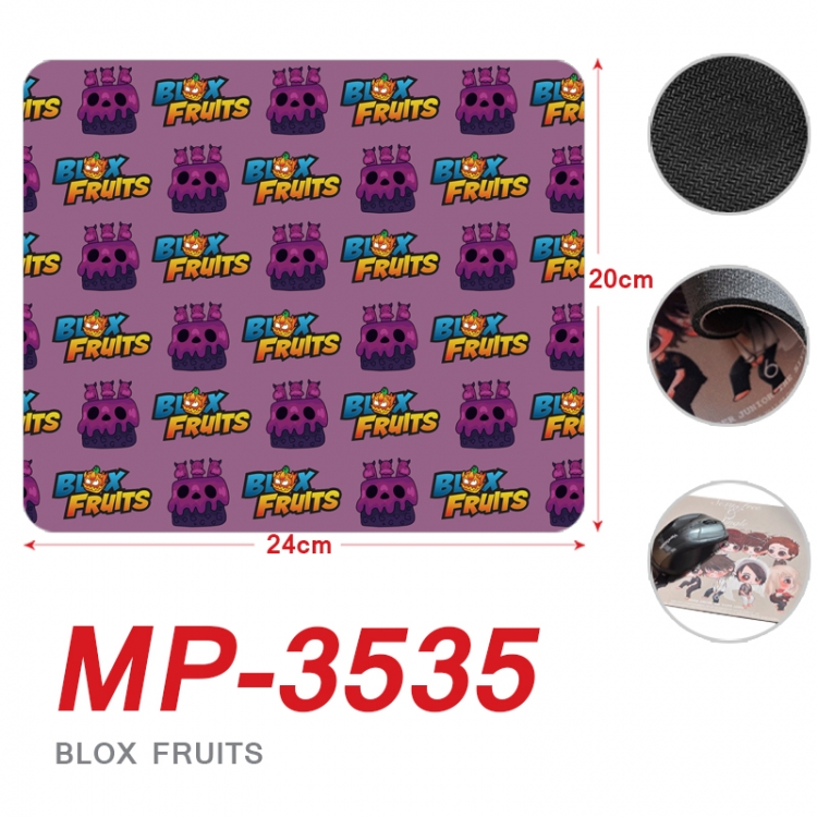 Blox Fruits Anime Full Color Printing Mouse Pad Unlocked 20X24cm price for 5 pcs MP-3535
