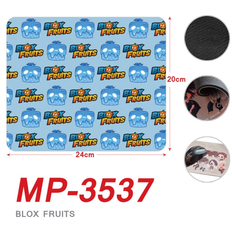 Blox Fruits Anime Full Color Printing Mouse Pad Unlocked 20X24cm price for 5 pcs MP-3537