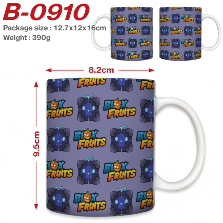 Blox Fruits Anime printed ceramic mug 400ml (single carton foam packaging)   B-0910