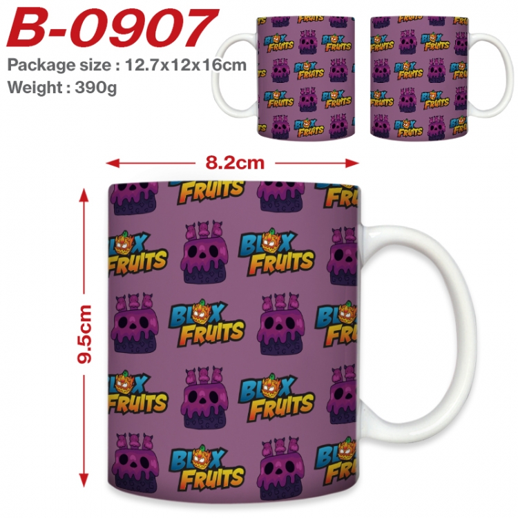 Blox Fruits Anime printed ceramic mug 400ml (single carton foam packaging) B-0907