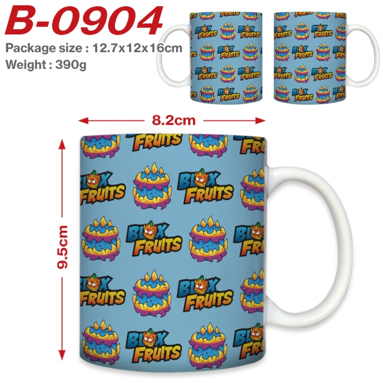 Blox Fruits Anime printed ceramic mug 400ml (single carton foam packaging) B-0904