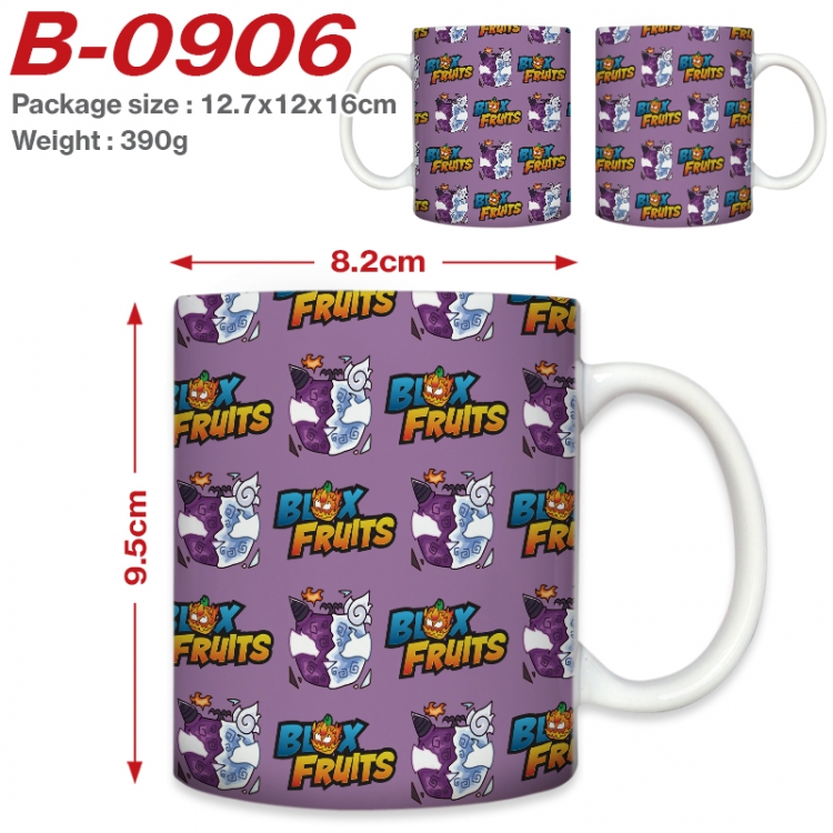 Blox Fruits Anime printed ceramic mug 400ml (single carton foam packaging)  B-0906