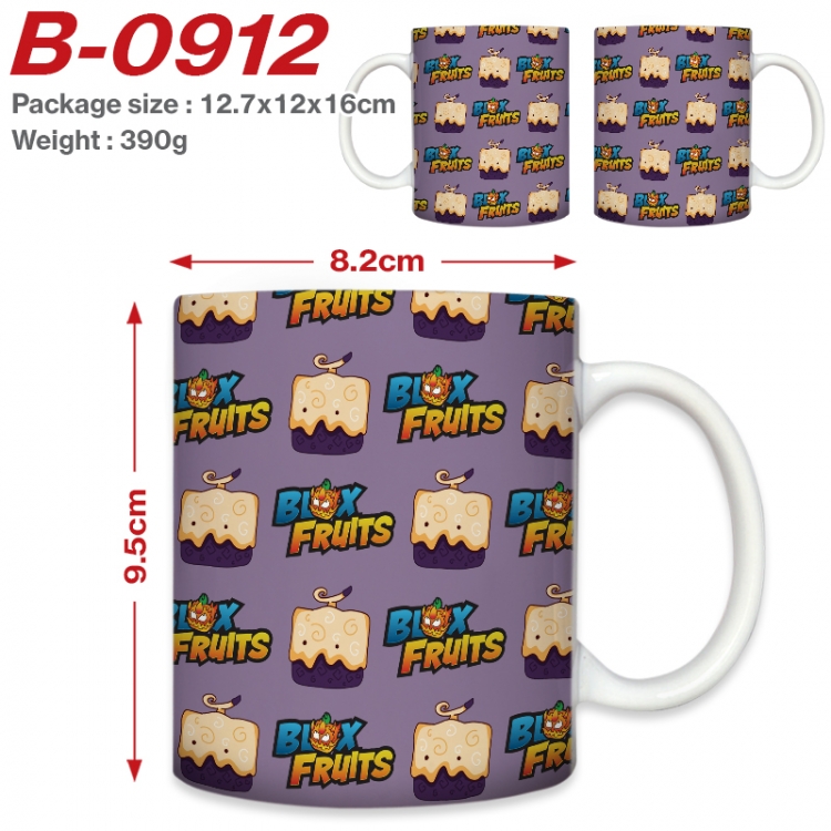 Blox Fruits Anime printed ceramic mug 400ml (single carton foam packaging)   B-0912
