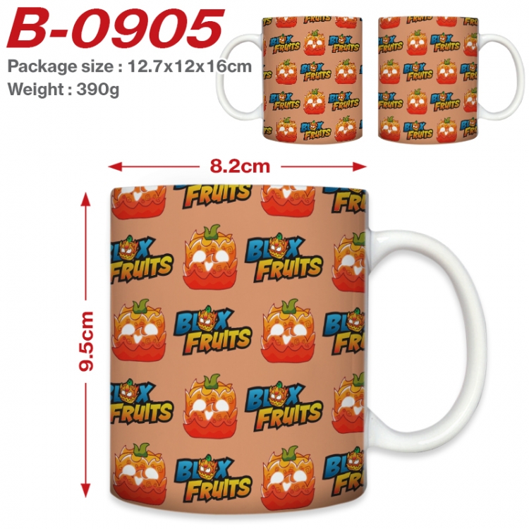 Blox Fruits Anime printed ceramic mug 400ml (single carton foam packaging)   B-0905